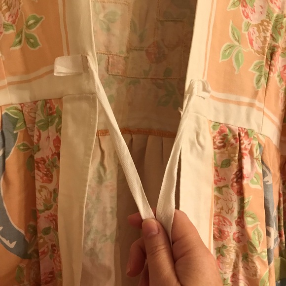 Shari B. Green floral duster Handmade/upcycled - Picture 4 of 12